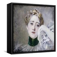 Portrait of Princess of Isenburg Birstein-Giovanni Boldini-Framed Stretched Canvas