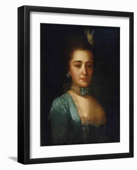 Portrait of Princess Praskovya Ivanovna Golitsyna-Fyodor Stepanovich Rokotov-Framed Giclee Print