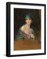 Portrait of Princess Ruspoli, Duchess De Gramont (1888-1976), 1922-Philip Alexius De Laszlo-Framed Giclee Print