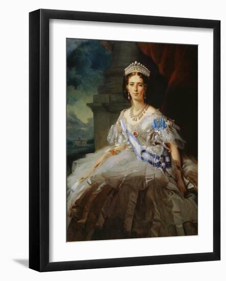 Portrait of Princess Tatiana Yusupova, 1858-Franz Xaver Winterhalter-Framed Giclee Print