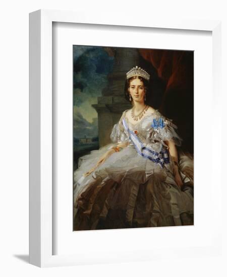 Portrait of Princess Tatiana Yusupova, 1858-Franz Xaver Winterhalter-Framed Giclee Print