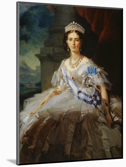 Portrait of Princess Tatiana Yusupova, 1858-Franz Xaver Winterhalter-Mounted Giclee Print