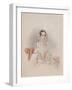 Portrait of Princess Therese of Nassau-Weilburg (1815-187), 1838-null-Framed Giclee Print