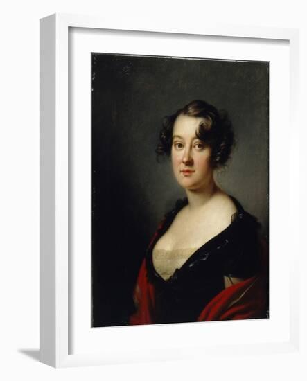 Portrait of Princess Yelena Mikhaylovna Galitzine (1776-185), 1815-Orest Adamovich Kiprensky-Framed Giclee Print