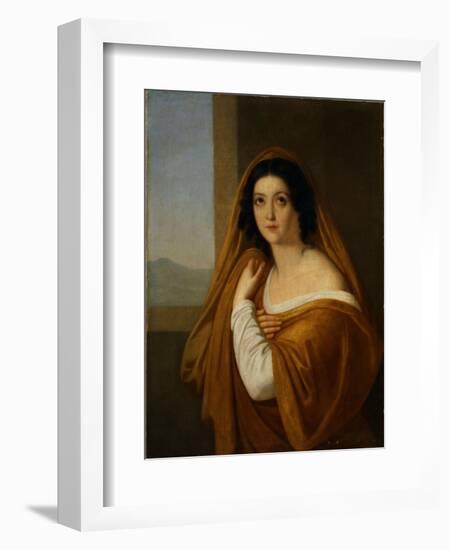 Portrait of Princess Yevdokia (Avdoty) Ivanovna Golitsyna, Née Izmaylova (1794-189), 1810S-Alexei Yegorovich Yegorov-Framed Giclee Print