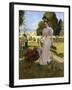 Portrait of Princess Zinaida Yusupova with Two Sons at Arkhangelskoye, 1894-Francois Flameng-Framed Giclee Print