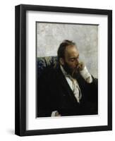 Portrait of Professor Ivanov-Ilya Yefimovich Repin-Framed Premium Giclee Print