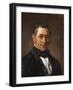 Portrait of Professor Siegfried Dehn (1799-1858)-Adolf Von Menzel-Framed Giclee Print