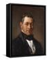 Portrait of Professor Siegfried Dehn (1799-1858)-Adolf Von Menzel-Framed Stretched Canvas