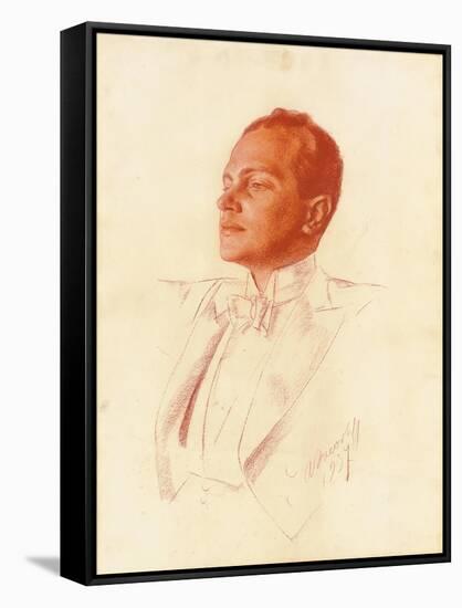 Portrait of Prokofiev, 1937-Alexander Yakovlev-Framed Stretched Canvas