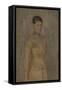 Portrait of Prudence De Schepper, the Artist’S Wife, 1910 (W/C & Oil over Pencil on Paper)-Gustave van de Woestyne-Framed Stretched Canvas