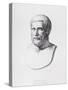 Portrait of Pythagoras (circa 580-500 BC) Engraved by B.Barloccini, 1849-C. C Perkins-Stretched Canvas