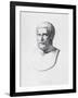 Portrait of Pythagoras (circa 580-500 BC) Engraved by B.Barloccini, 1849-C. C Perkins-Framed Giclee Print