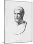 Portrait of Pythagoras (circa 580-500 BC) Engraved by B.Barloccini, 1849-C. C Perkins-Mounted Giclee Print