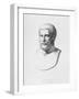 Portrait of Pythagoras (circa 580-500 BC) Engraved by B.Barloccini, 1849-C. C Perkins-Framed Giclee Print