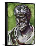 Portrait of Pythagoras (Samos, 570 Bc-Metaponto, 495 BC), Greek Philosopher and Mathematician-null-Framed Stretched Canvas