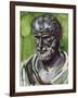 Portrait of Pythagoras (Samos, 570 Bc-Metaponto, 495 BC), Greek Philosopher and Mathematician-null-Framed Giclee Print