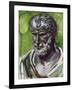 Portrait of Pythagoras (Samos, 570 Bc-Metaponto, 495 BC), Greek Philosopher and Mathematician-null-Framed Giclee Print