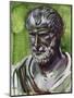 Portrait of Pythagoras (Samos, 570 Bc-Metaponto, 495 BC), Greek Philosopher and Mathematician-null-Mounted Giclee Print