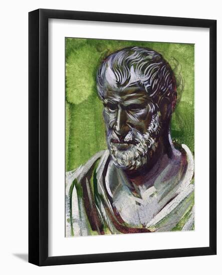 Portrait of Pythagoras (Samos, 570 Bc-Metaponto, 495 BC), Greek Philosopher and Mathematician-null-Framed Giclee Print