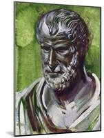 Portrait of Pythagoras (Samos, 570 Bc-Metaponto, 495 BC), Greek Philosopher and Mathematician-null-Mounted Giclee Print