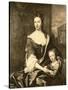 Portrait of Queen Anne and Her Son William, Duke of Gloucester-Michael Dahl-Stretched Canvas