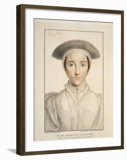 Portrait of Queen Anne of Cleves Published 1796-Hans Holbein the Younger-Framed Giclee Print