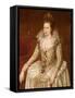 Portrait of Queen Anne of Denmark (1574-1619)-John De Critz-Framed Stretched Canvas