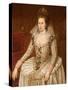 Portrait of Queen Anne of Denmark (1574-1619)-John De Critz-Stretched Canvas