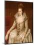 Portrait of Queen Anne of Denmark (1574-1619)-John De Critz-Mounted Giclee Print