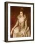 Portrait of Queen Anne of Denmark (1574-1619)-John De Critz-Framed Giclee Print