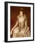Portrait of Queen Anne of Denmark (1574-1619)-John De Critz-Framed Giclee Print