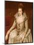 Portrait of Queen Anne of Denmark (1574-1619)-John De Critz-Mounted Giclee Print