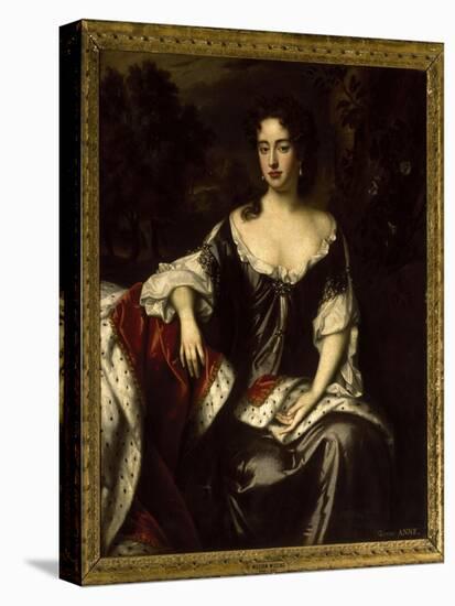 Portrait of Queen Anne when Princess of Denmark, 1687-William Wissing-Stretched Canvas