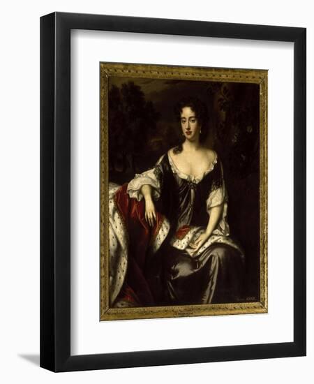 Portrait of Queen Anne when Princess of Denmark, 1687-William Wissing-Framed Premium Giclee Print