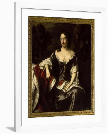 Portrait of Queen Anne when Princess of Denmark, 1687-William Wissing-Framed Giclee Print