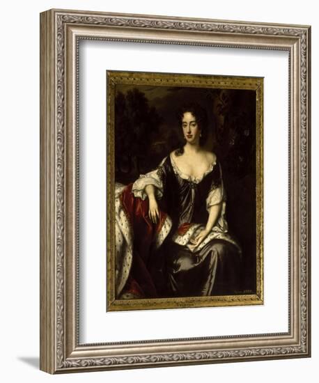 Portrait of Queen Anne when Princess of Denmark, 1687-William Wissing-Framed Giclee Print