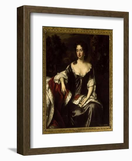 Portrait of Queen Anne when Princess of Denmark, 1687-William Wissing-Framed Giclee Print