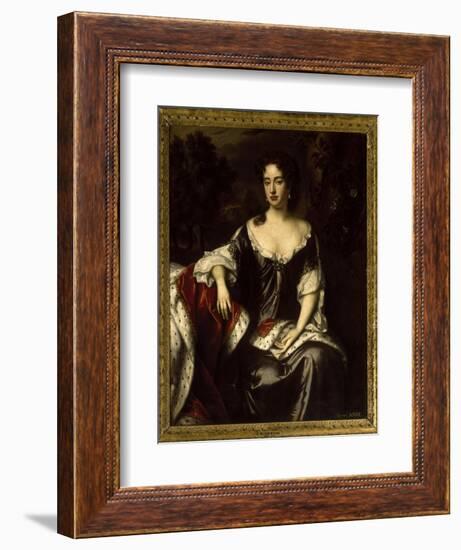 Portrait of Queen Anne when Princess of Denmark, 1687-William Wissing-Framed Giclee Print