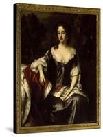 Portrait of Queen Anne when Princess of Denmark, 1687-William Wissing-Stretched Canvas