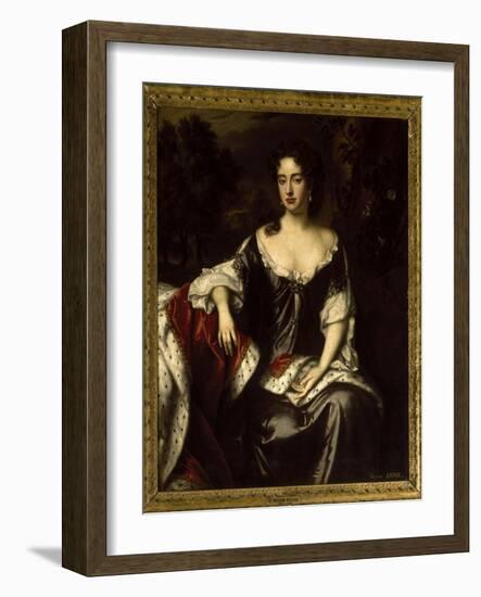 Portrait of Queen Anne when Princess of Denmark, 1687-William Wissing-Framed Giclee Print