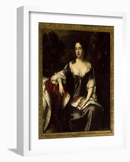 Portrait of Queen Anne when Princess of Denmark, 1687-William Wissing-Framed Giclee Print