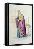 Portrait of Queen Brunhilda-Louis Boulanger-Framed Stretched Canvas