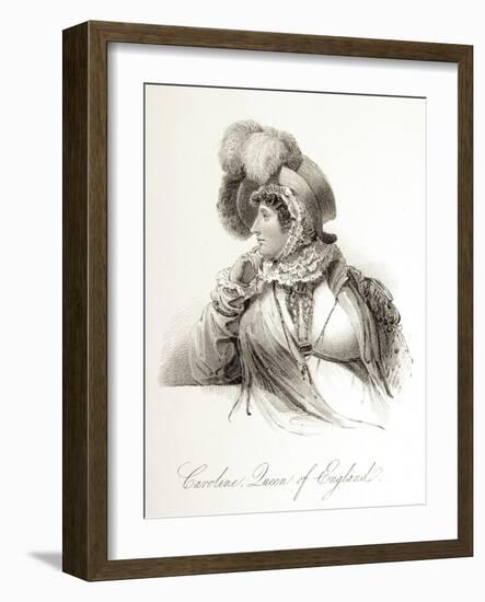 Portrait of Queen Caroline of England-null-Framed Giclee Print