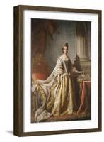 Portrait of Queen Charlotte, Full Length in Robes of State-John Ramsay-Framed Giclee Print