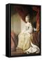 Portrait of Queen Charlotte, Full Length, Seated in Robes of State-Sir Joshua Reynolds-Framed Stretched Canvas