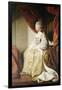 Portrait of Queen Charlotte, Full Length, Seated in Robes of State-Sir Joshua Reynolds-Framed Giclee Print