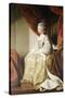 Portrait of Queen Charlotte, Full Length, Seated in Robes of State-Sir Joshua Reynolds-Stretched Canvas