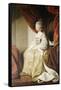 Portrait of Queen Charlotte, Full Length, Seated in Robes of State-Sir Joshua Reynolds-Framed Stretched Canvas