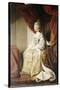 Portrait of Queen Charlotte, Full Length, Seated in Robes of State-Sir Joshua Reynolds-Stretched Canvas